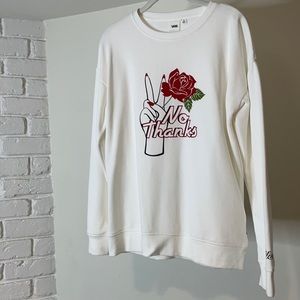 Vans womens No Thanks sweatshirt size S